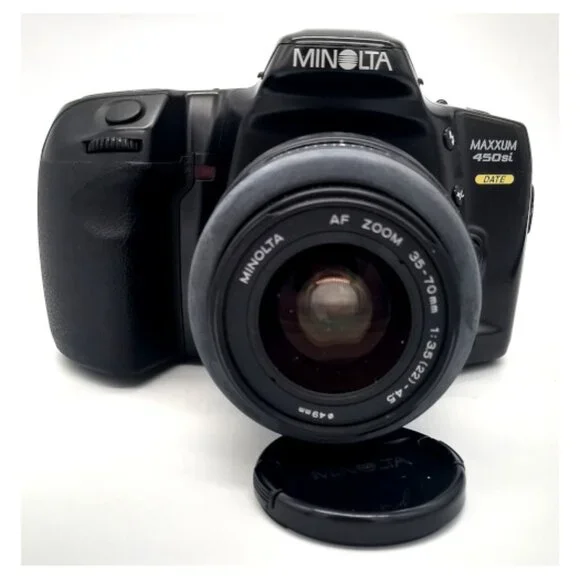 Shutterbug Alert!! 📸 Minolta Maxxum 450si Panorama SLR Camera Bundle